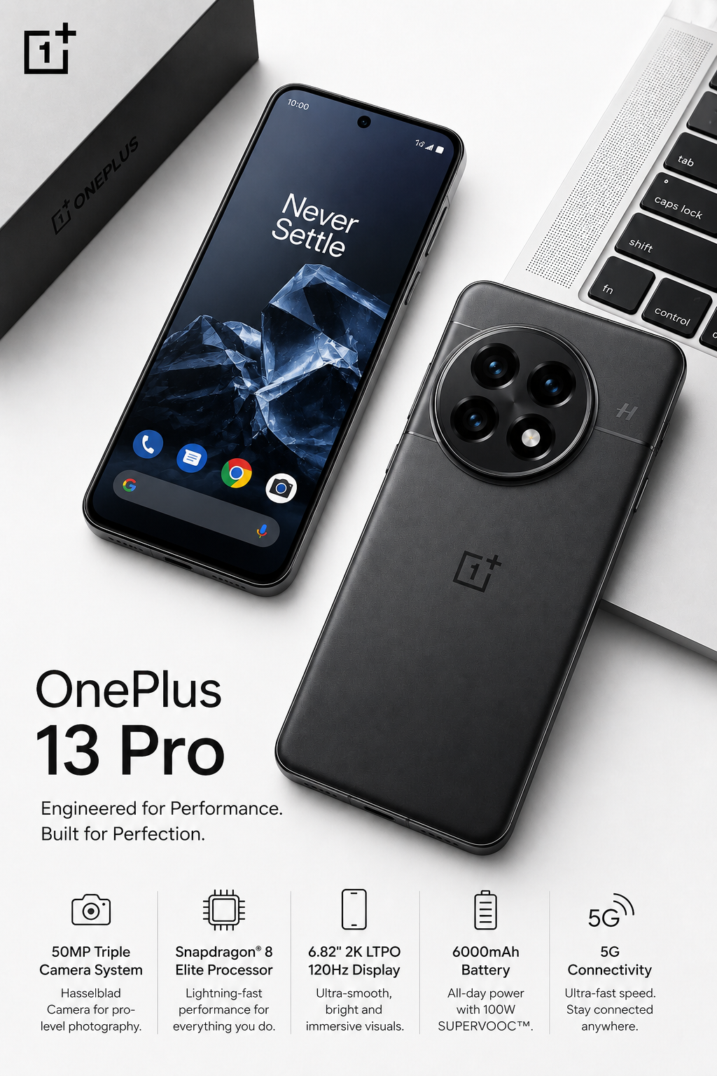 OnePlus 13 Pro premium flagship smartphone with Hasselblad camera and Snapdragon 8 Elite processor
